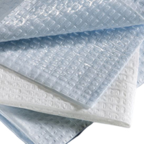Graham® Towels, 3-Ply Tissue, Blue, 13.5" x 18"