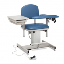 Clinton™ Power Series, Blood Drawing Chair w/Flip Arm & Drawer