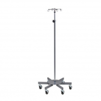 Clinton™ Infusion Pump Stand, 6 Leg, 4 Hook, 56" - 99"