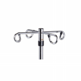 Clinton™ Infusion Pump Stand, 6 Leg, 4 Hook, 56" - 99"