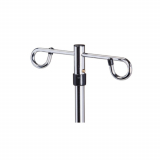 Clinton™ IV Pole, 5 Leg, 2 Hook, 52" - 92"