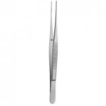 Vantage® Semken Dressing Forceps, Serrated, 5”