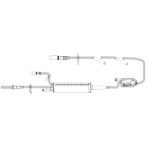 ICU Medical® Plum Burette Set Clave Inj. Site, Clave™ Y-Sites, 114"