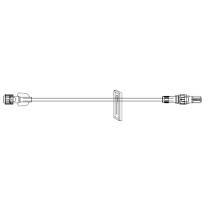 ICU Medical® Extension Set, Small-Bore, 60", w/Clamp, Rotating Luer