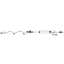 ICU Medical® Primary PLUM MICRODRIP Burette Set, CLAVE Additive Port, 2 CLAVE Y-Sites