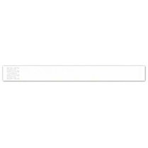 Short Stay® Write-On Tyvek® Wristband, Adult/Pediatric, White, 1" x 10"