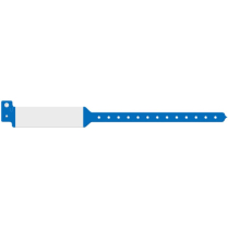 ID Band 3220 Series, Adult, Tri-Laminate, Wideface Imprint, Blue
