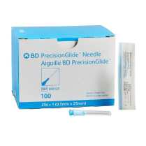 BD PrecisionGlide™ Needle, 25 G x 1" (Blue Hub)