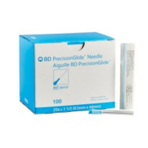 BD PrecisionGlide™ Needle, 25 G x 1 1/2" (Blue Hub)