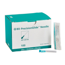 BD PrecisionGlide™ Needle, 23 G x 1" (Turquoise Hub)