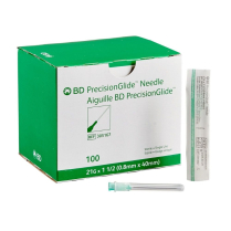 BD PrecisionGlide™ Needle, 21 G x 1 1/2" (Green Hub)