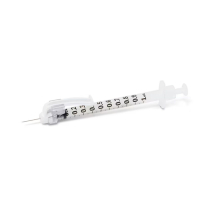 BD SafetyGlide™ TB Syringe w/Needle, 1cc, 27G x 1/2"