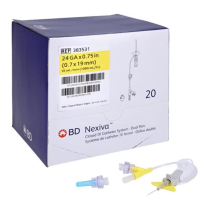 BD Nexiva™ Closed IV Catheter System - Dual Port, 24G x 3/4"