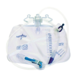 Medline® Urinary Drain Bag w/Anti-Reflux Tower & Metal Clamp Drainage, 2000mL