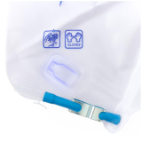 Medline® Urinary Drain Bag w/Anti-Reflux Tower & Metal Clamp Drainage, 2000mL