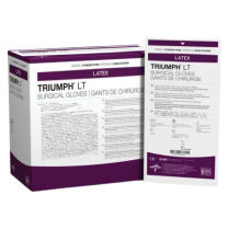 Triumph® LT Latex Surgical Gloves (50 pairs per box), Size 6.5