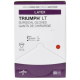 Triumph® LT Latex Surgical Gloves (50 pairs per box), Size 7.0
