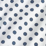 Medline® Cotton/Poly Patient Gowns, Side Tie, Snowflake Print, 3XL