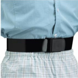 Posey® Premium E-Z Clean Gait Belt, Black, 63"