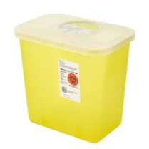 Monoject™ Multi-Purpose Sharps Container w/Rotor Opening, Yellow, 7.6L