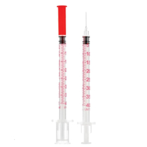 Sol-Vet® U-40 Insulin Syringe w/Fixed Needle, Half Unit Markings, 0.5mL, 30G x 1/2"