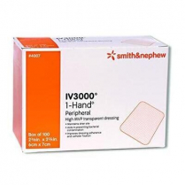 OPSITE™ IV3000™ 1 Hand Catheter Dressing, 6cm x 7cm