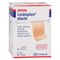 Leukoplast® Elastic Fabric Dressing, Beige, Patch, 5cm x 7.5cm