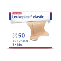 Leukoplast® Elastic Fabric Dressing, Beige, 4-Wing, 3" x 3"