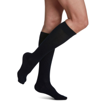 Sigvaris Casual Cotton Women's Stockings, 15-20mmHg, Size B, Navy