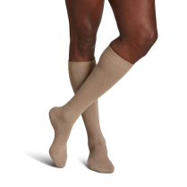 Sigvaris Casual Cotton Men's Stockings, 15-20mmHg, Size A, Khaki