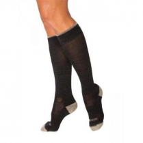 Sigvaris Merino Outdoor Socks, 15-20mmHg, L, Charcoal