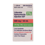 Hikma® Lidocaine Hydrochloride Injection USP w/Preservative, 1%, 50mL