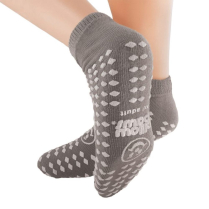 Pillowpaws® Slipper Socks, 360° Imprints, XXL Adult - Gray