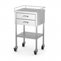 Mac Medical Utility Table, 2 Drawers & Guard Rail