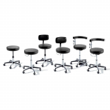 Ritter® 274 Manual Screw Adjust Stool, Obsidian