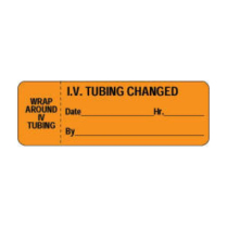 PDC® IV Label Wraparound Label, Permanent, 3" x 1", Orange