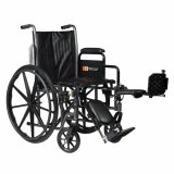 DynaRide™ Series 2 Wheelchair, 18" x 16" Seat w/Removable Full Armrests & Elevating Legrests