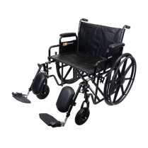 Dynarex DynaRide Bariatric Wheelchair w/Elevating Leg Rest, 22"x18"