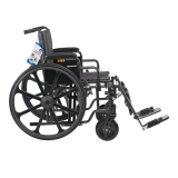 Dynarex DynaRide Bariatric Wheelchair w/Elevating Leg Rest, 22"x18"