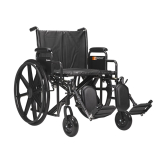 Dynarex DynaRide Bariatric Wheelchair w/Elevating Leg Rest, 22"x18"