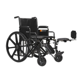 Dynarex DynaRide Bariatric Wheelchair w/Elevating Leg Rest, 22"x18"