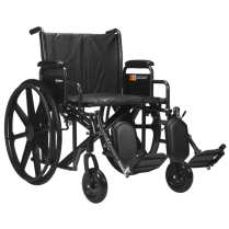 Dynarex DynaRide Bariatric Wheelchair w/Elevating Leg Rest, 24" x 18"