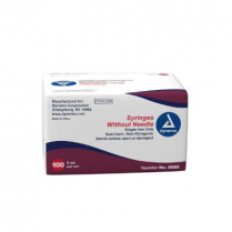 Dynarex® Leur Lock Syringes Without Needle, 3 cc