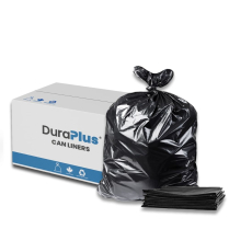 DuraPlus® Can Liners, Regular, Black, 20" x 22"
