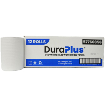 DuraPlus® Hardwound Paper Towel, White, 7.8" x 350’