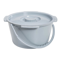 Drive® Commode Bucket with Handle and Lid, 7.5qt