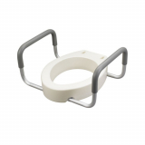 Drive® Premium Raised Toilet Seat w/Removable Arms, Elongated Seat