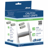 Drive® Crutch Hand Grips, Closed Style, Gray