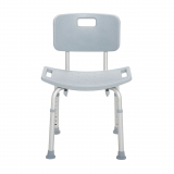 Drive® Deluxe Aluminum Bath Chair w/Back, Gray