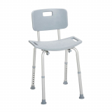 Drive® Deluxe Aluminum Bath Chair w/Back, Gray